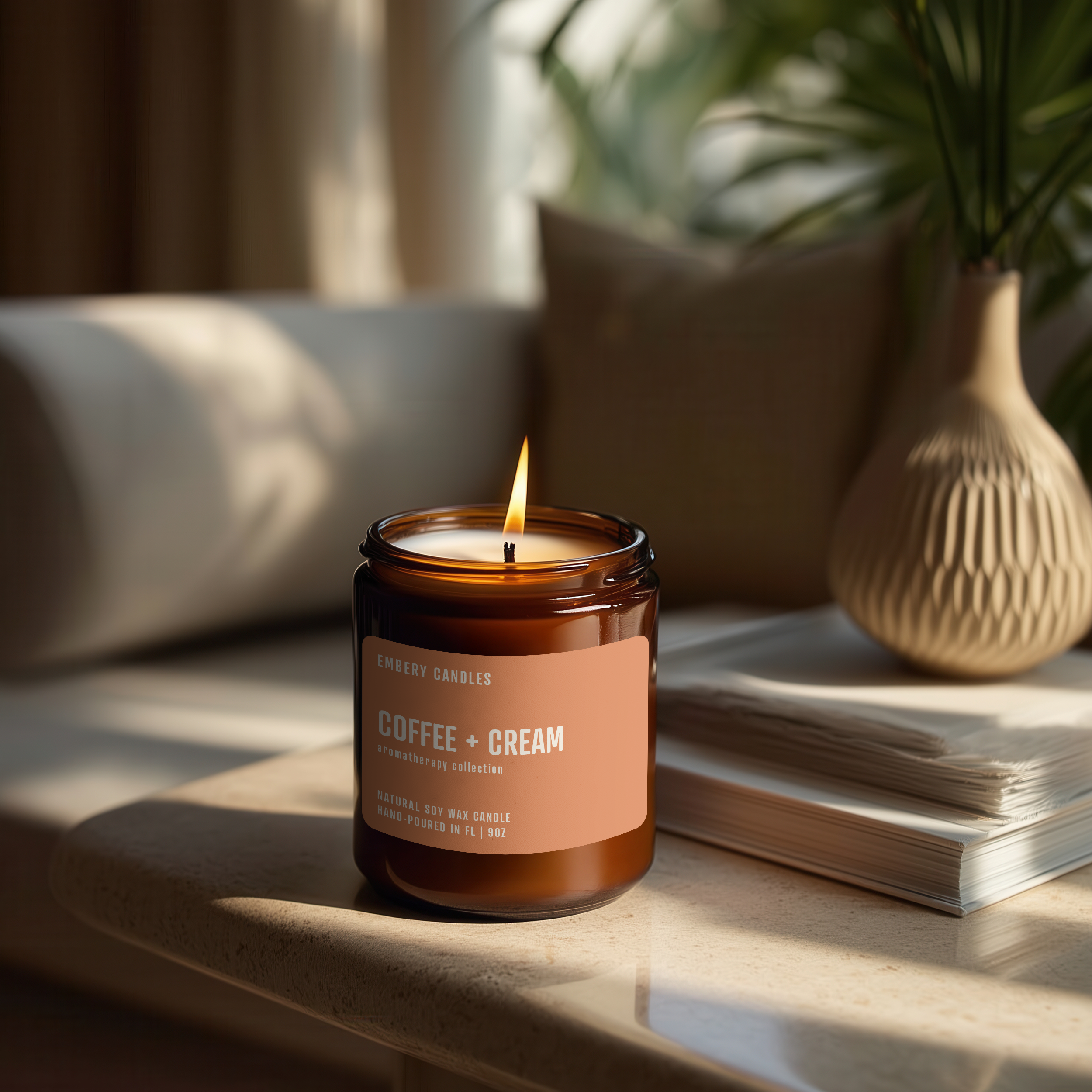 Coffee + Cream | Soy Wax Scented Candle