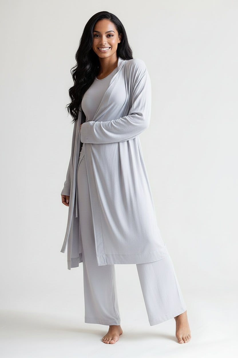 Collagen Lounge Robe - Blush Pink