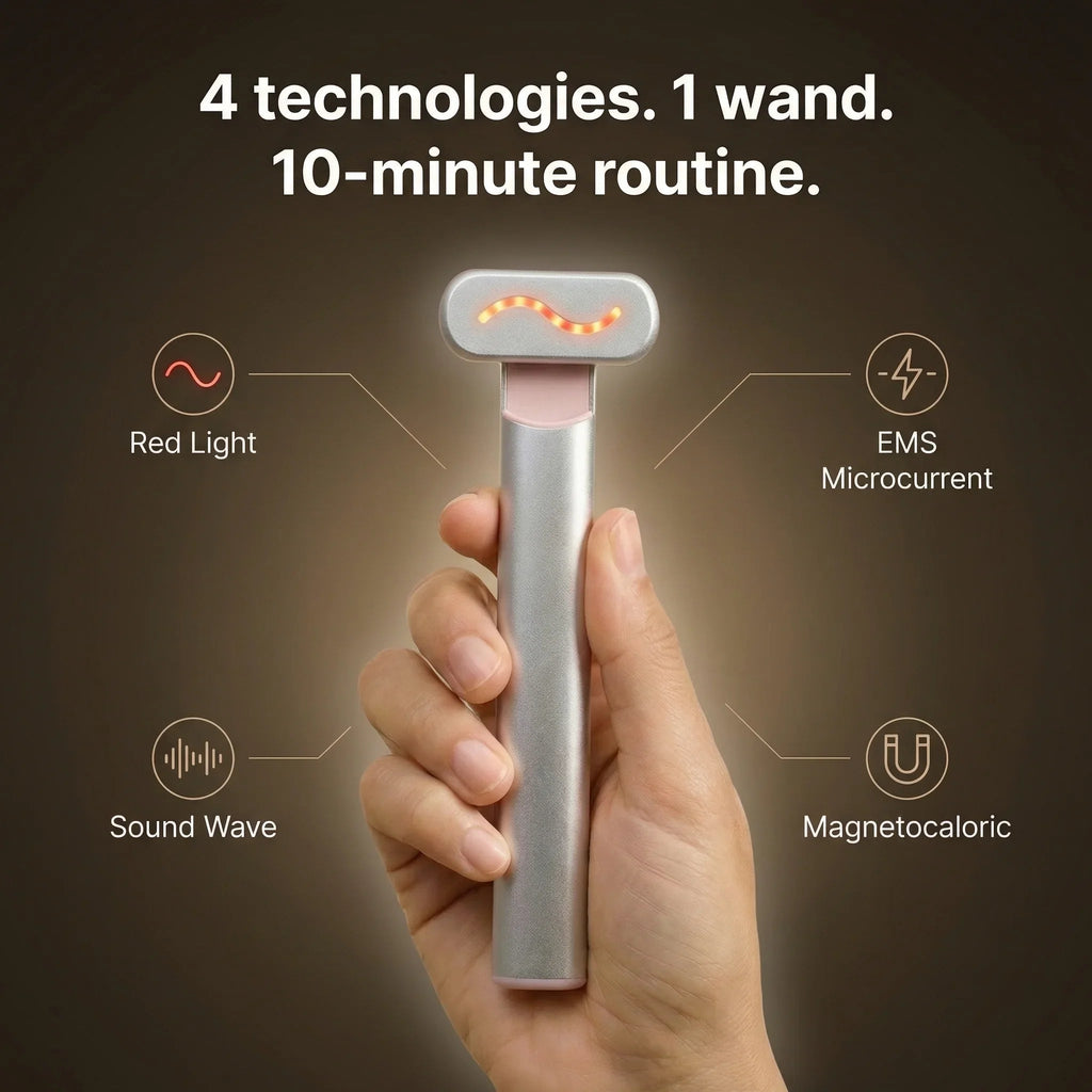 4-in-1 Red Light Therapy Skincare Wand
