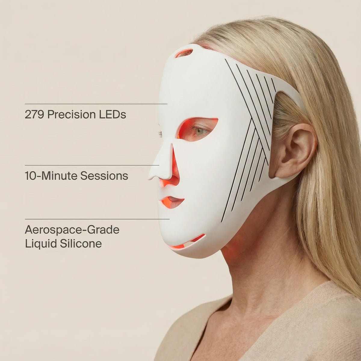 LED Red Light Therapy Face Mask